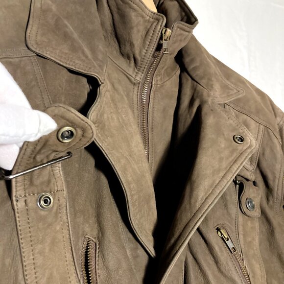 Mens Vintage WILSONS Adventure Bound Bomber Jacket - Brown Leather w/ Liner - Lg - Picture 6 of 12